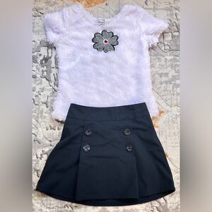 Two Piece Skirt Set For Girls Size 3T